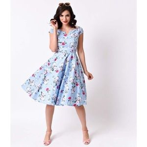 Hell Bunny Vintage Style Floral Dress